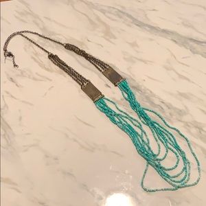 Beaded turquoise necklace
